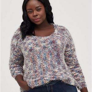TORRID Drop Shoulder Sweater - Multi Color Popcorn Size 1